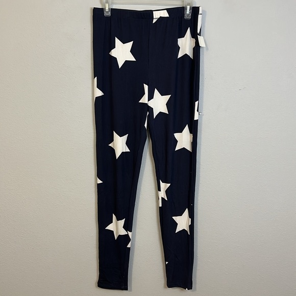 NWOT Kenzie two piece pajama set, dark blue with white stars, women’s size M. - Picture 4 of 10